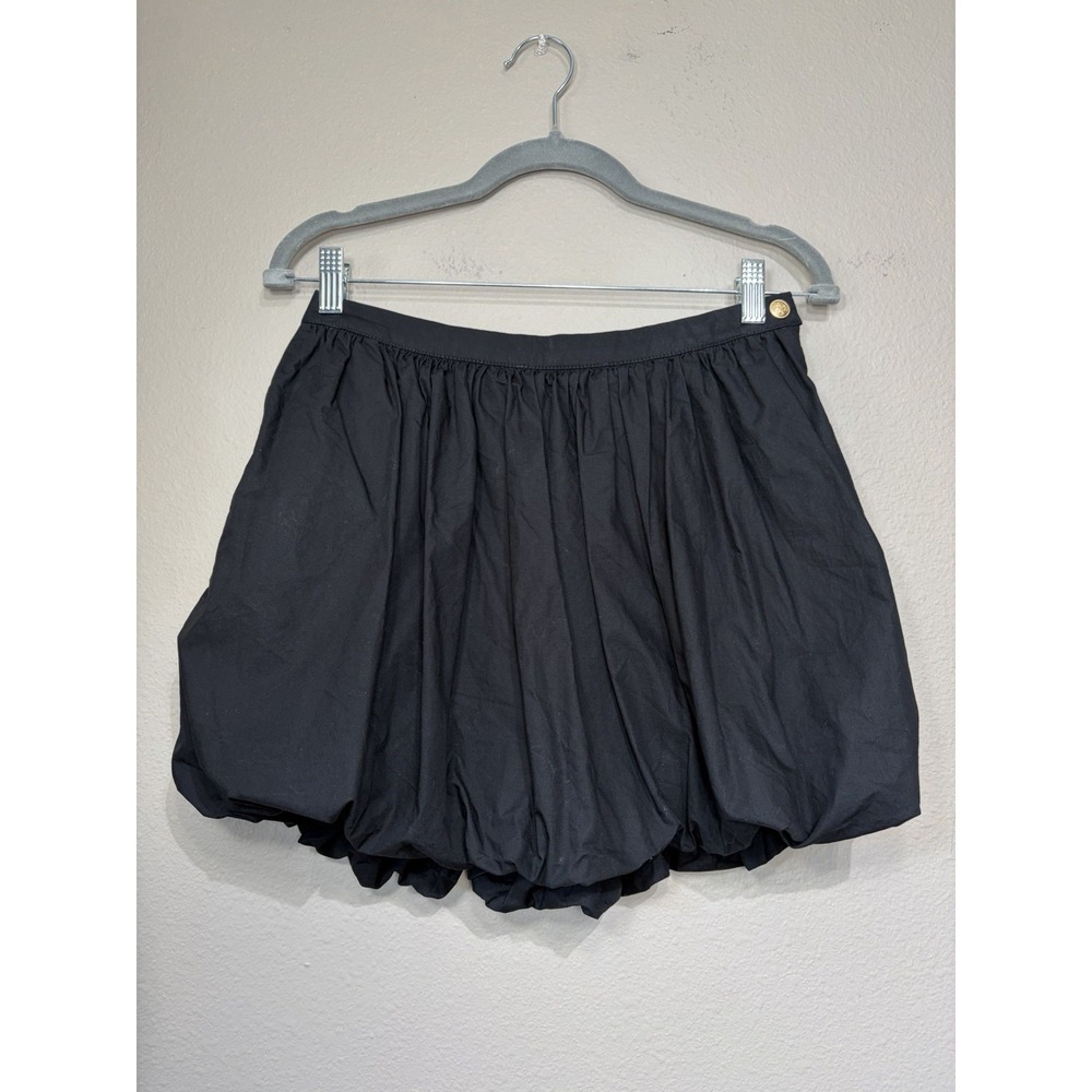 J Crew Bubble Mini Skirt Black 2 Balloon Puffy Goth Grunge Preppy Minimalist